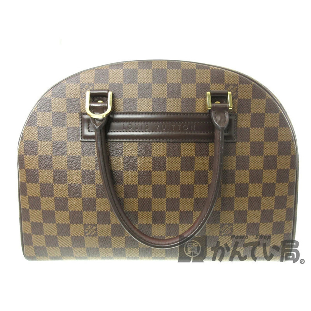 LOUIS VUITTON Nolita Handbag Damier Canvas Ebene Brown